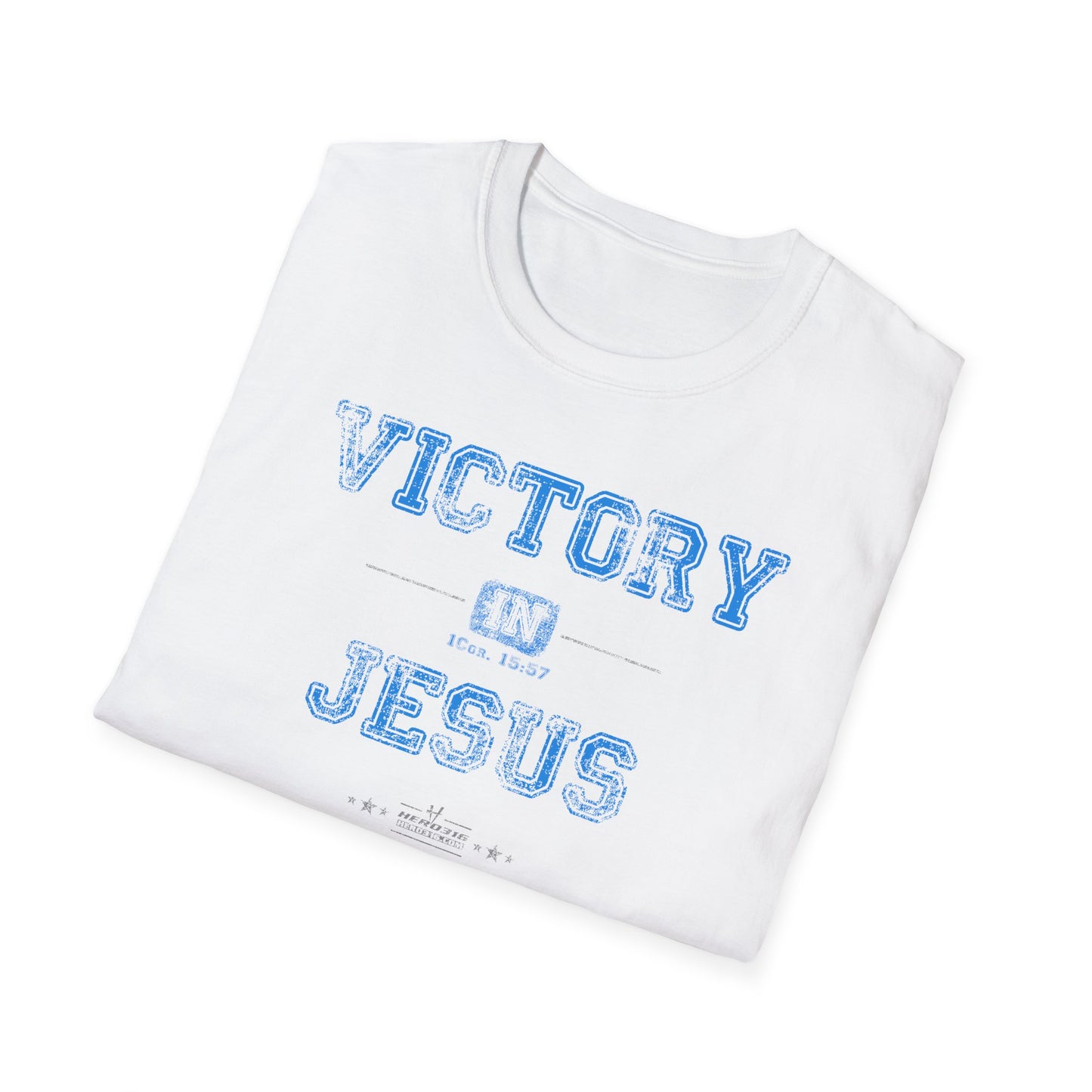 Hero316: "Victory In Jesus" - Unisex Softstyle Tee