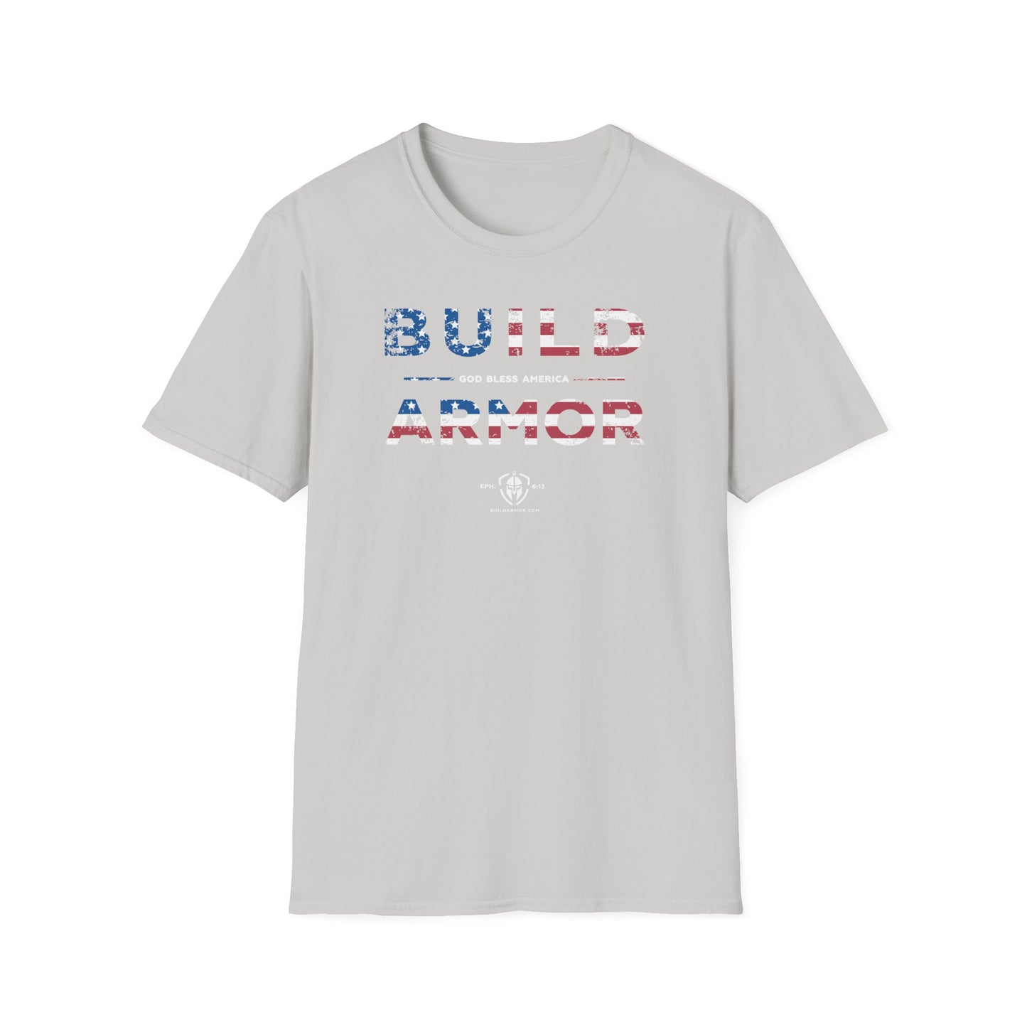 Build Armor: "God Bless America" - Unisex Softstyle Tee