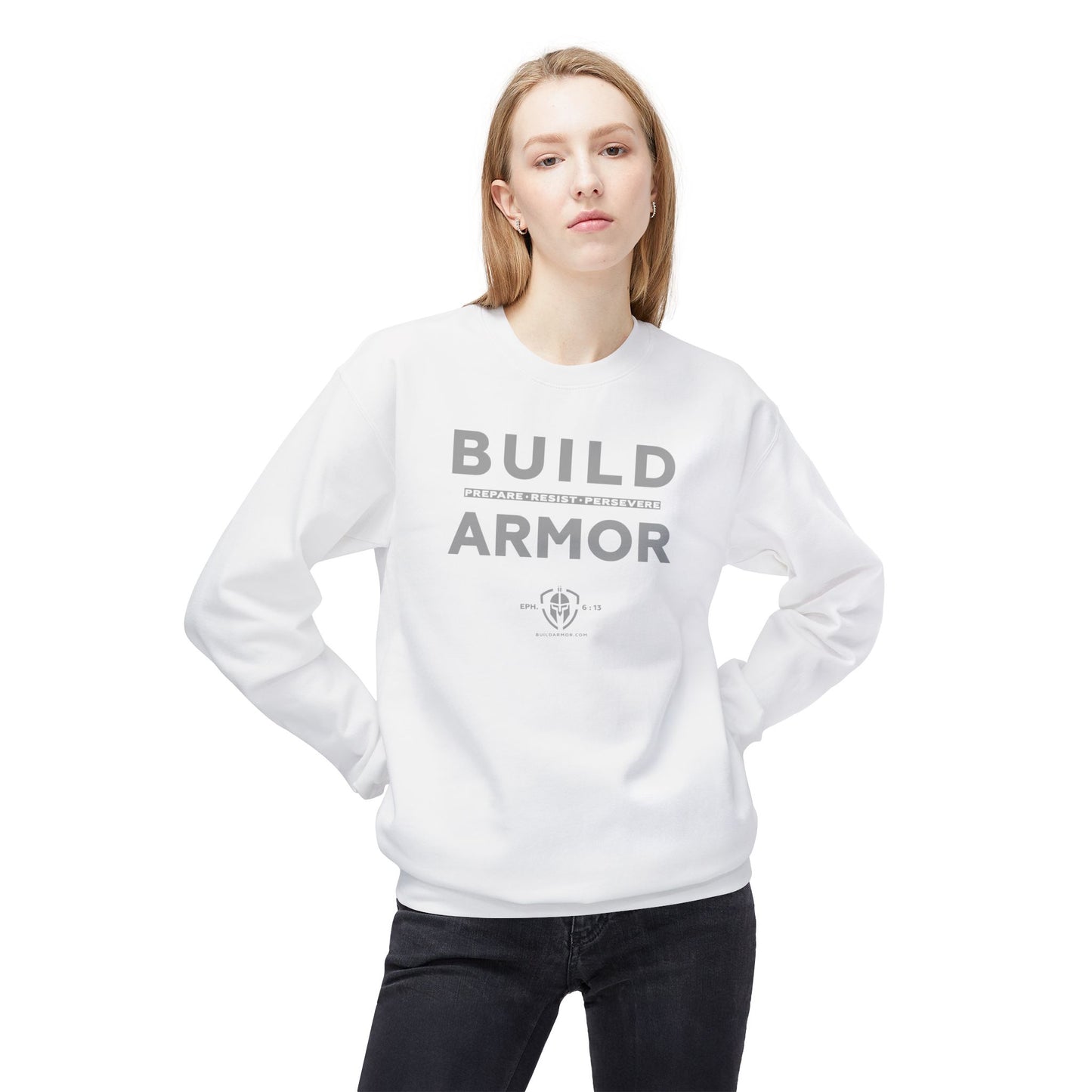 Build Armor: "Build Armor" - Unisex Midweight Softstyle Sweatshirt
