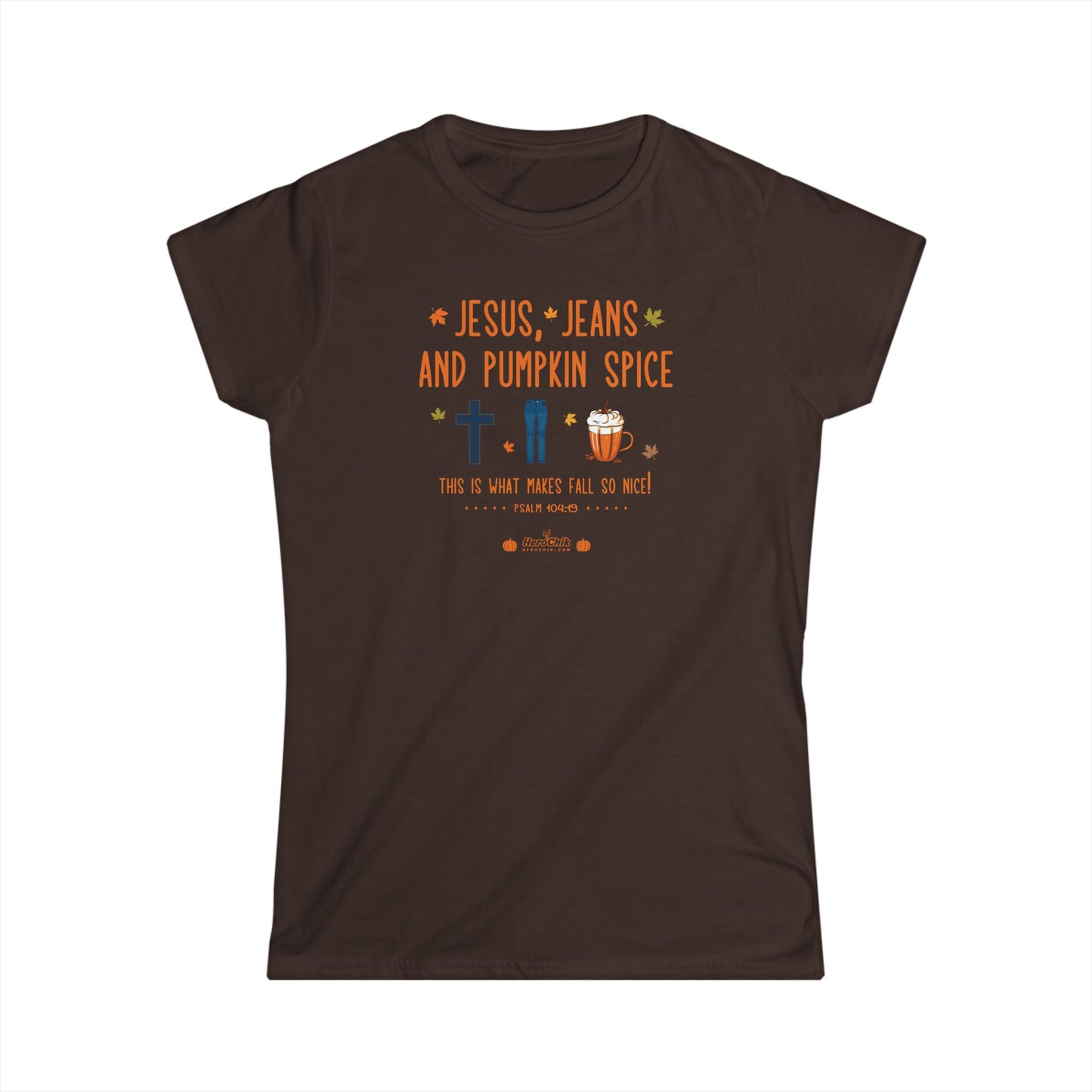 HeroChik: "Jesus and Jeans" - Women's Softstyle Tee