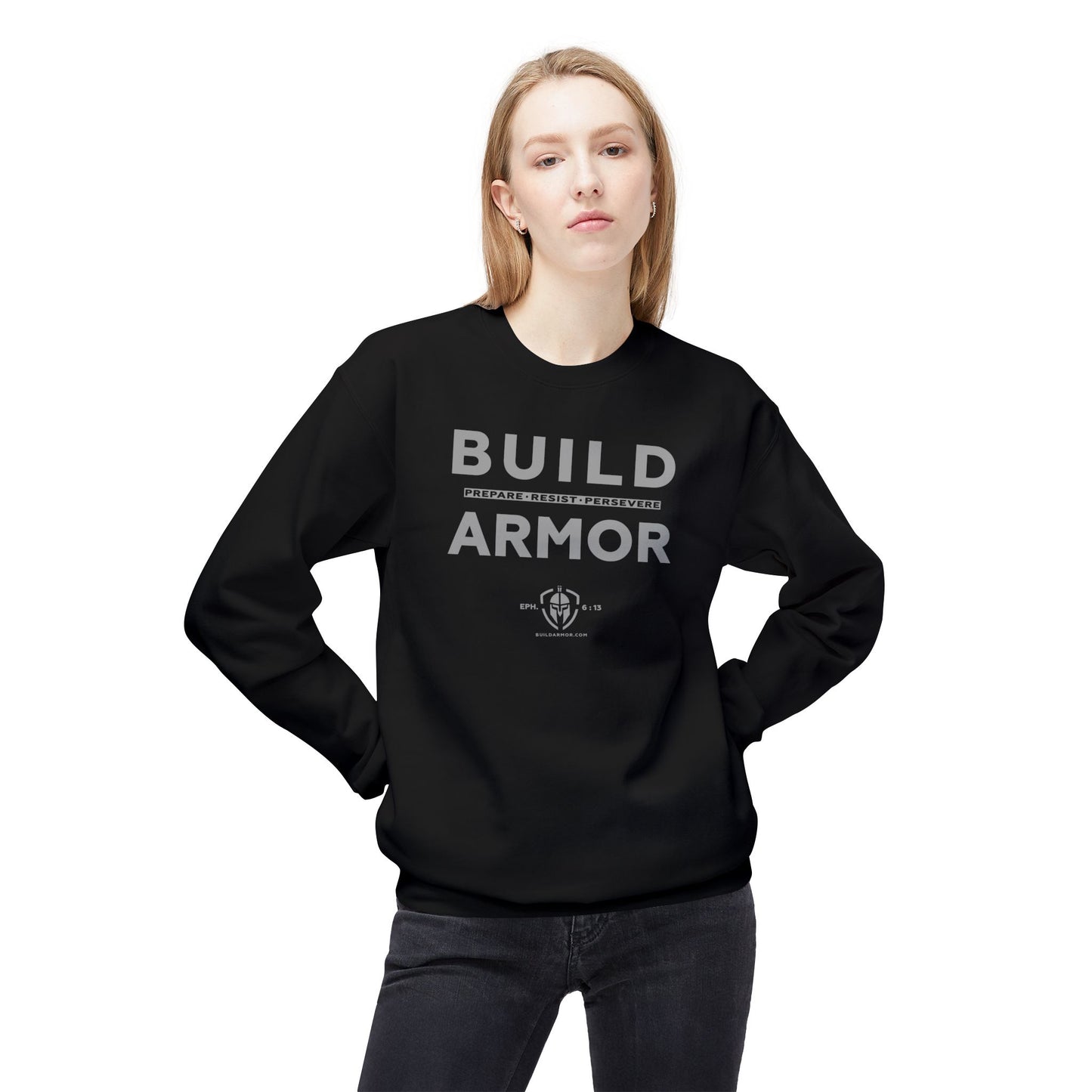 Build Armor: "Build Armor" - Unisex Midweight Softstyle Sweatshirt