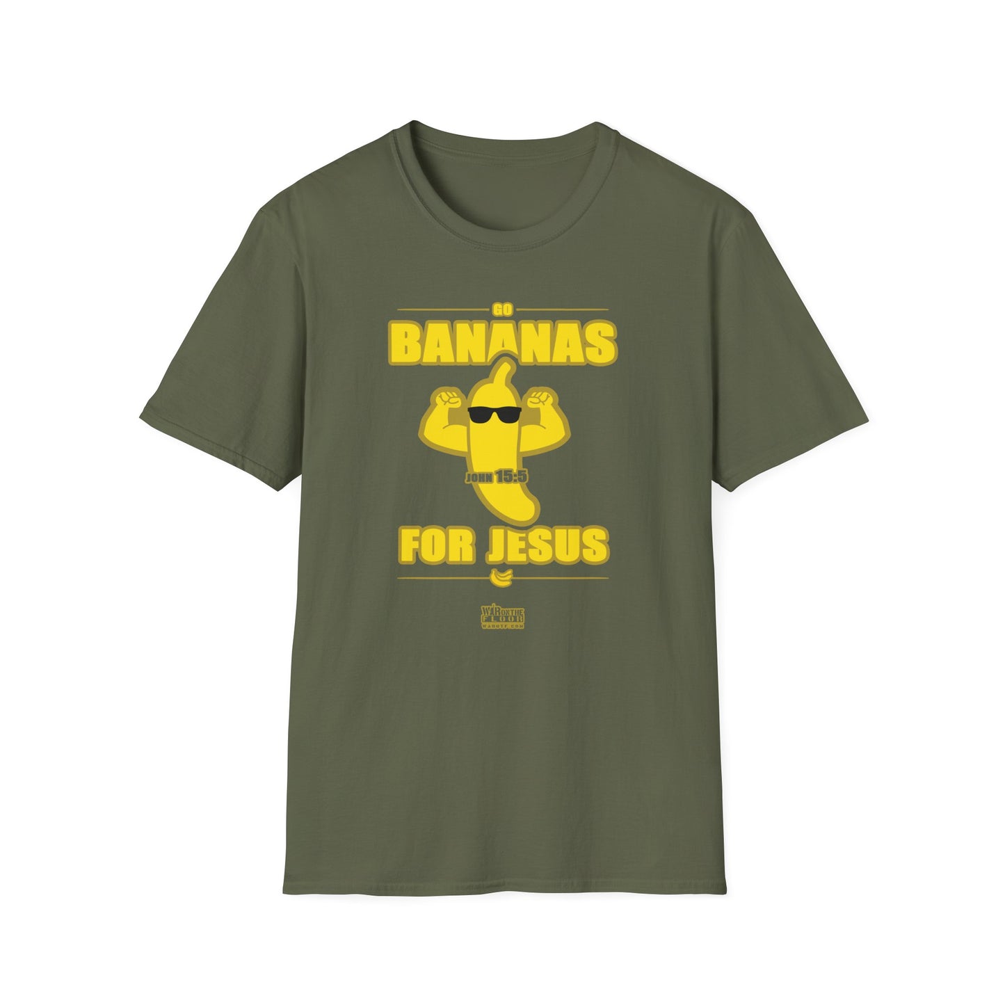 War on the Floor - "Go Bananas for Jesus" - Unisex Softstyle Tee