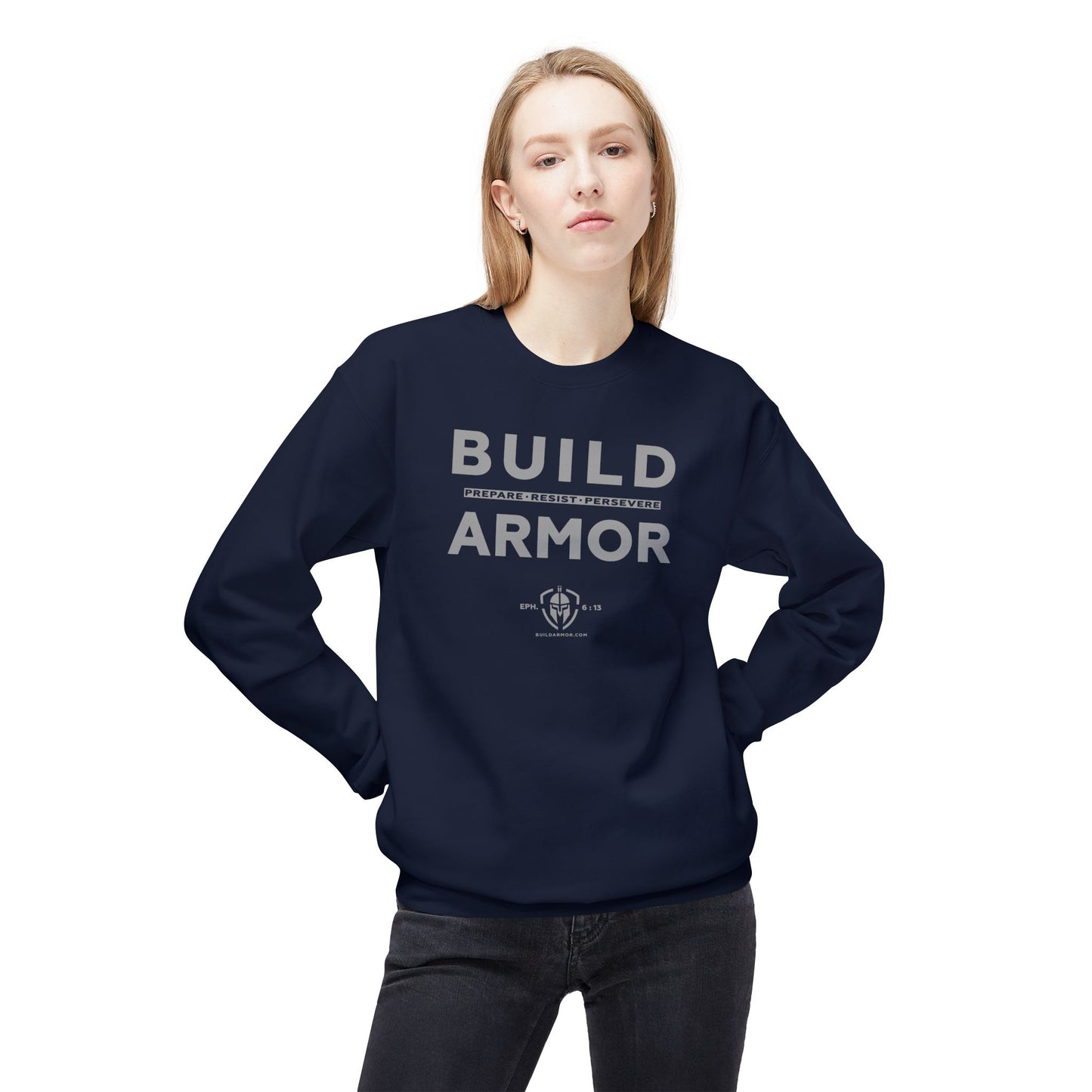 Build Armor: "Build Armor" - Unisex Midweight Softstyle Sweatshirt