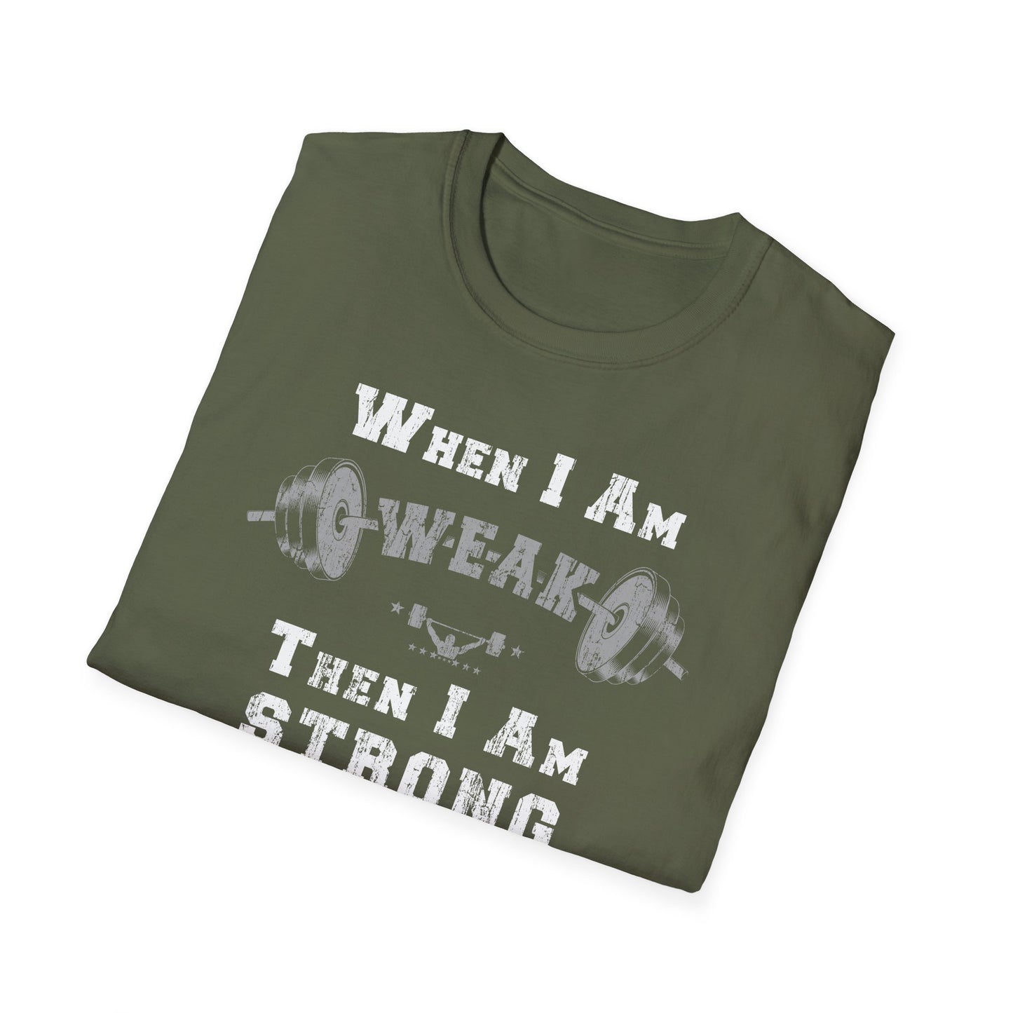 Hero316: "When I Am Weak" - Unisex Softstyle Tee