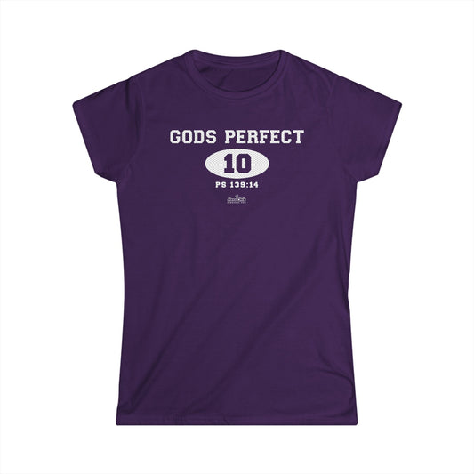 HeroChik:  "God's Perfect 10" - Women's Softstyle Tee