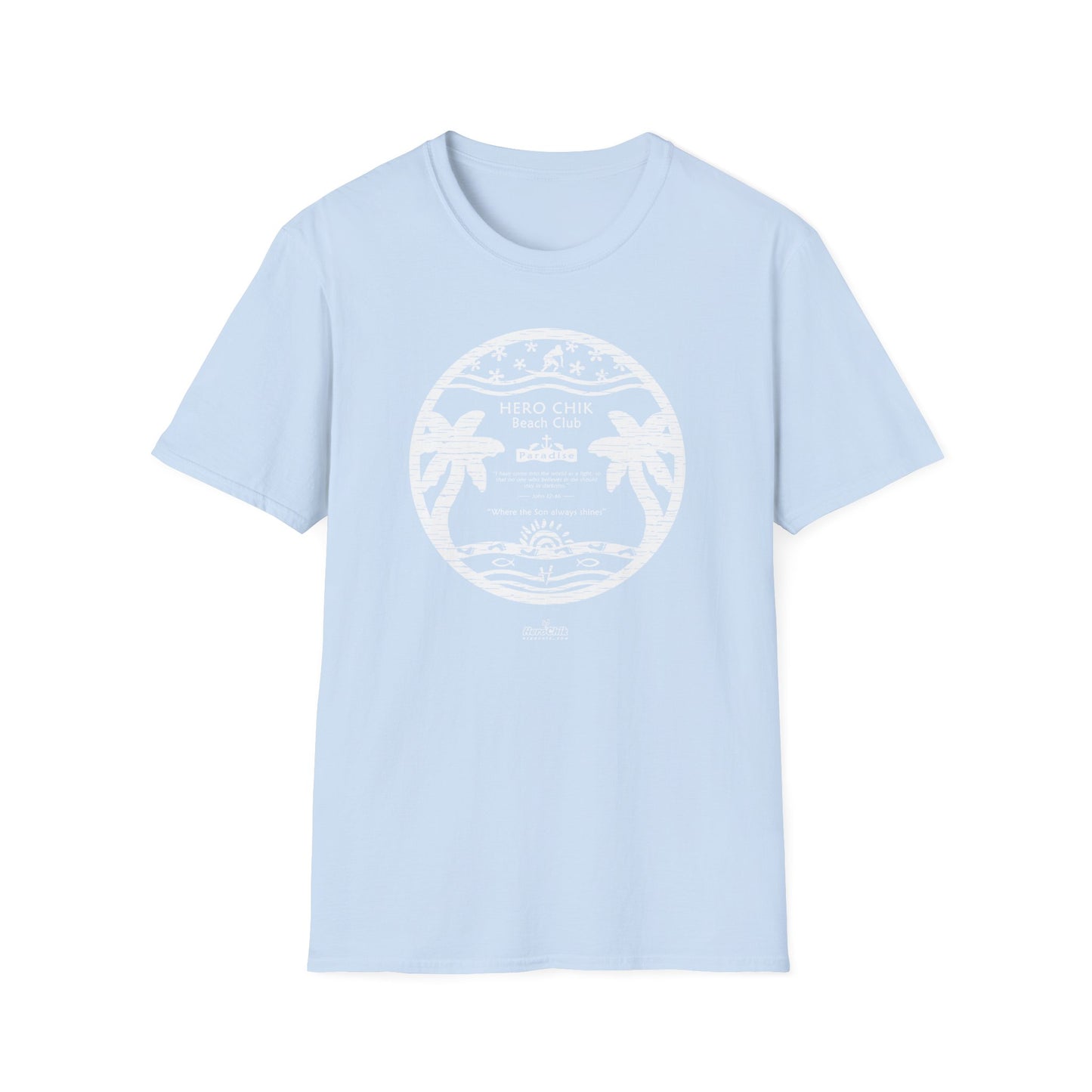 HeroChik:  "Beach Club" - Unisex Short Sleeve Tee