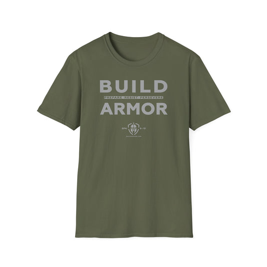 Build Armor:  "Build Armor" - Unisex Softstyle Tee