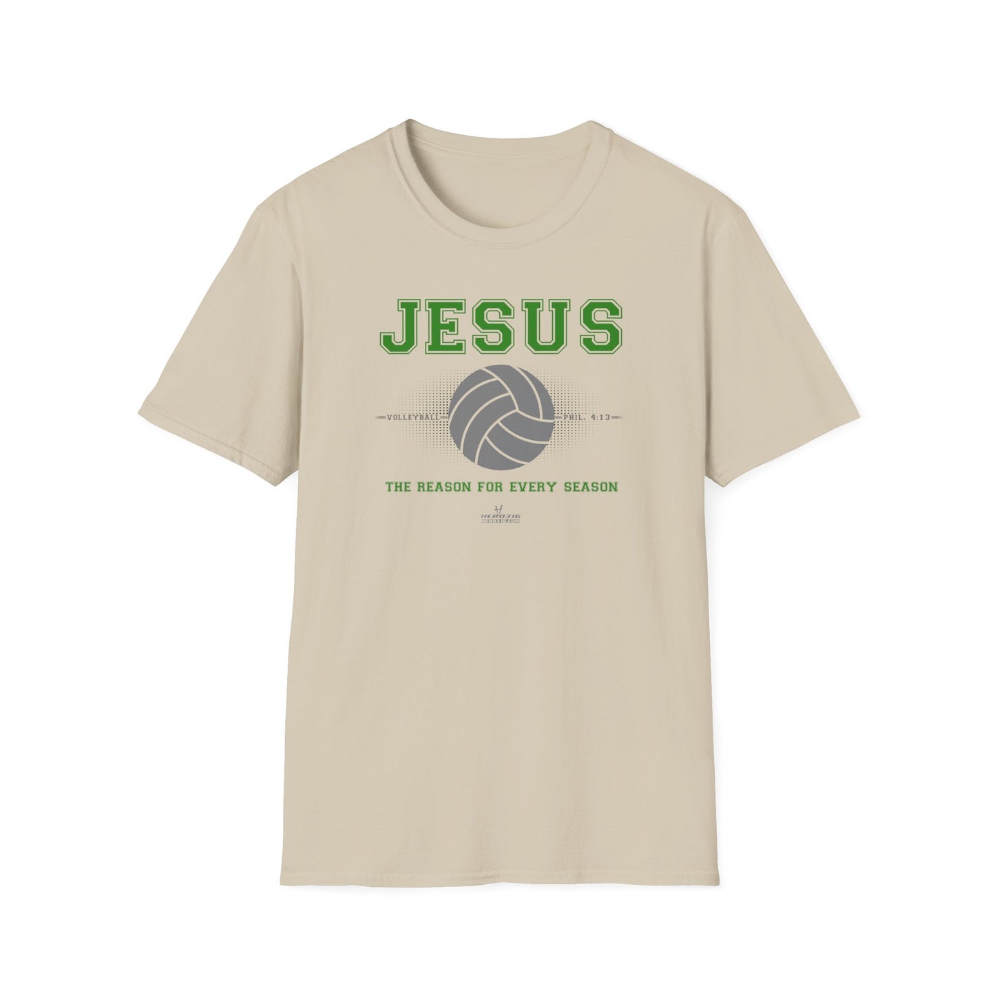 Hero316:  "Reason - Volleyball" - Unisex Softstyle Tee