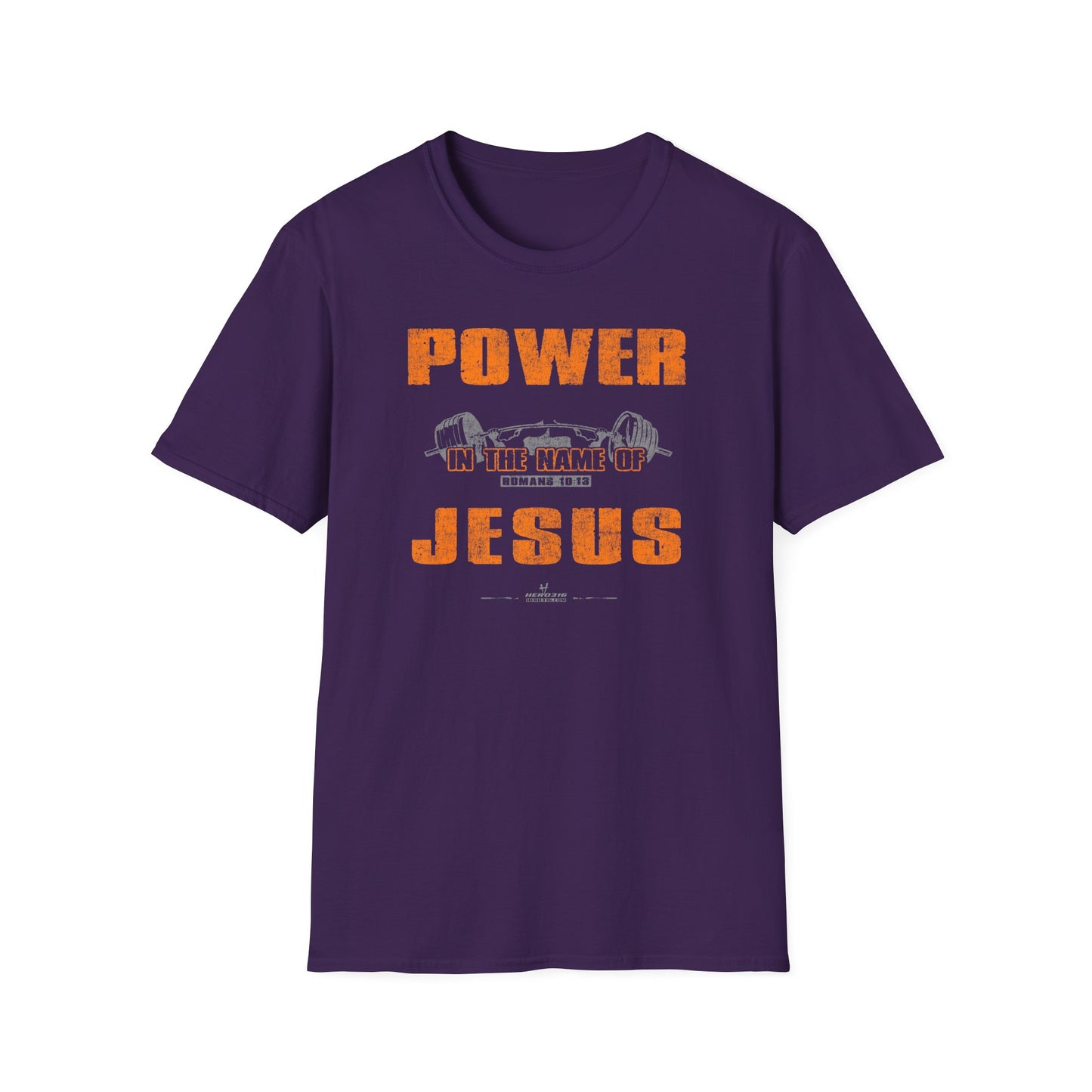 Hero316:  "Power in the Name of Jesus" - Unisex Softstyle Tee