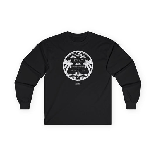 HeroChik:  "Beach Club" - Unisex Long Sleeve Tee