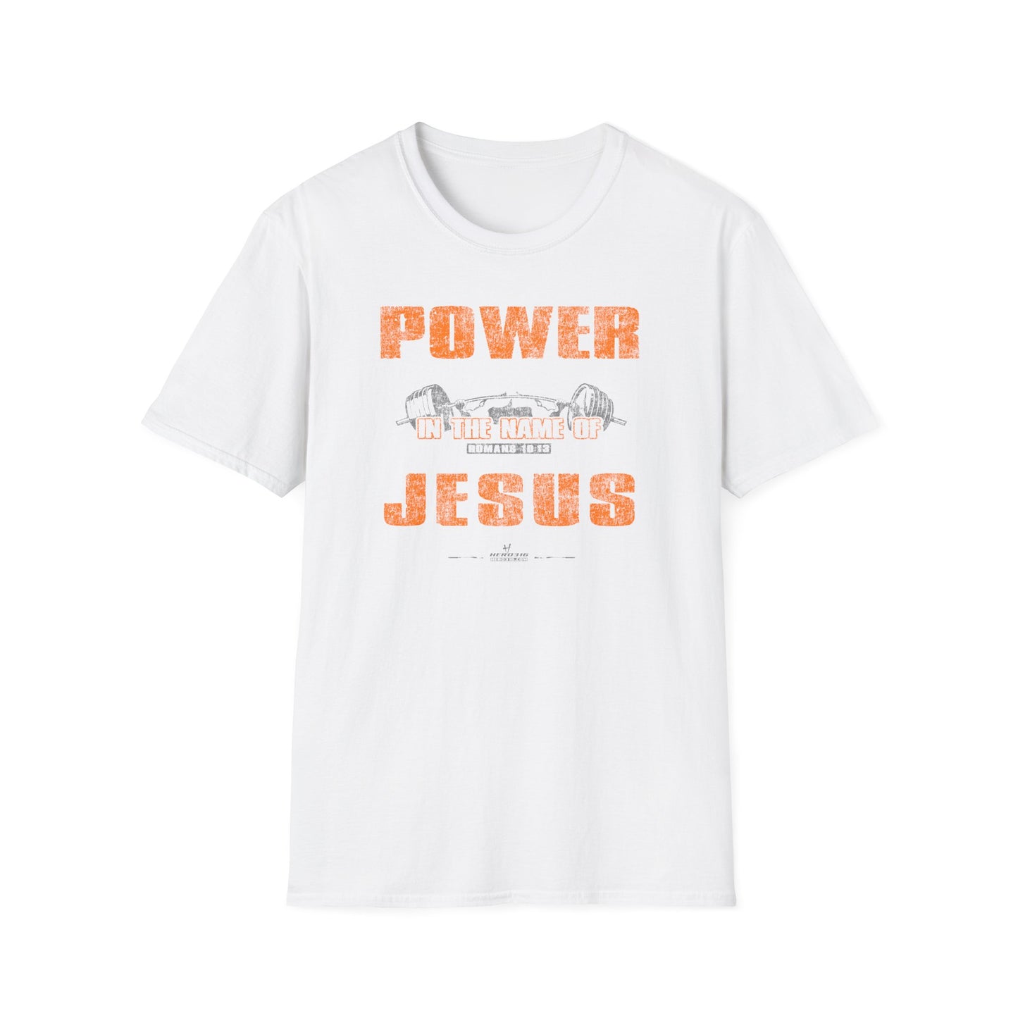 Hero316:  "Power in the Name of Jesus" - Unisex Softstyle Tee