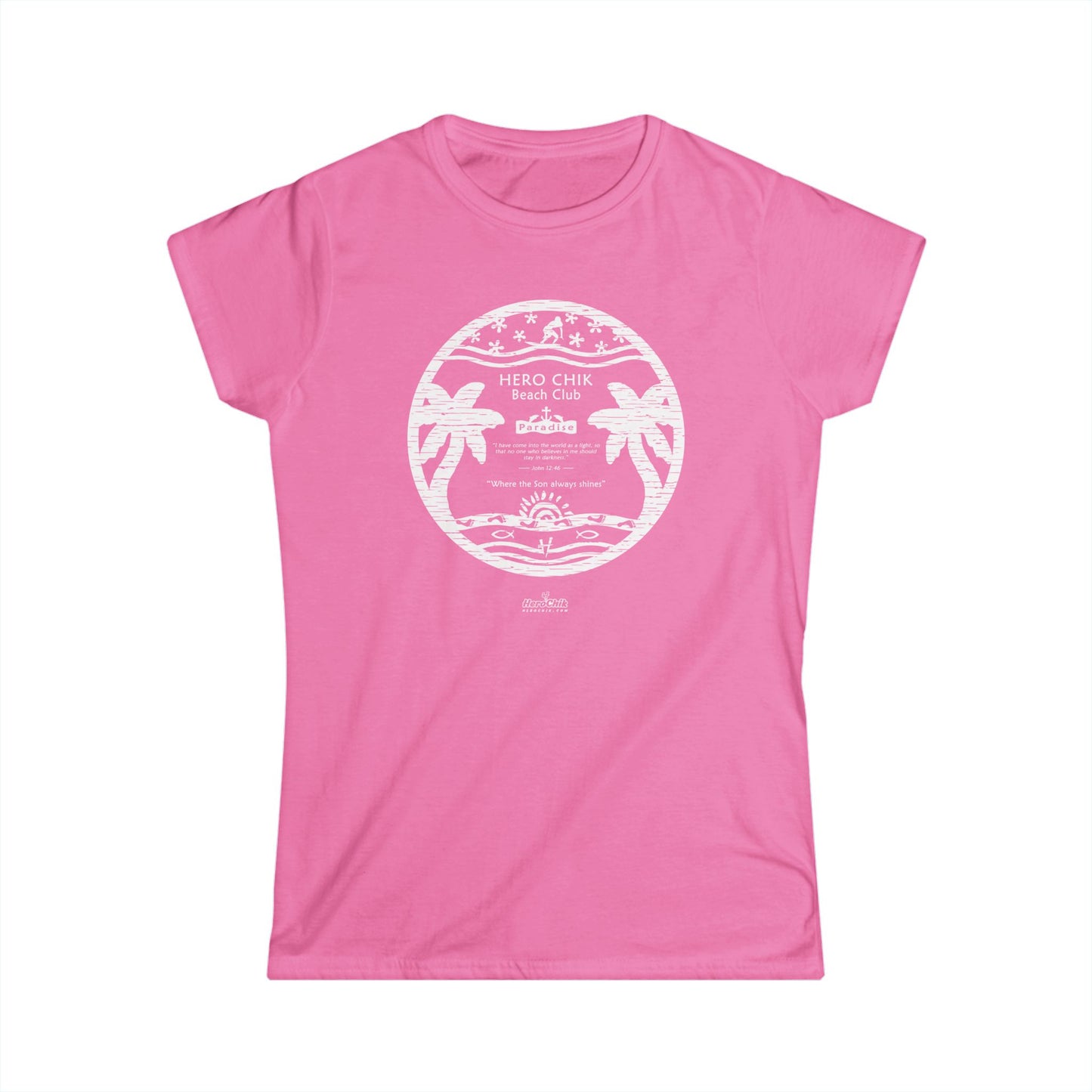 HeroChik:  "Beach Club" - Women's Short Sleeve Tee