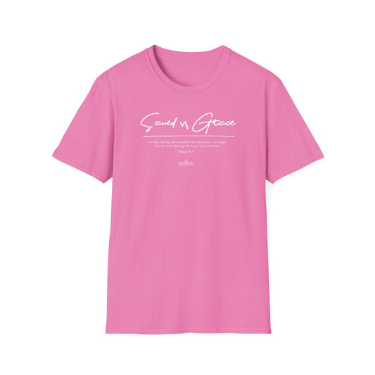 HeroChik:  "Saved By Grace" - Unisex Short Sleeve Tee