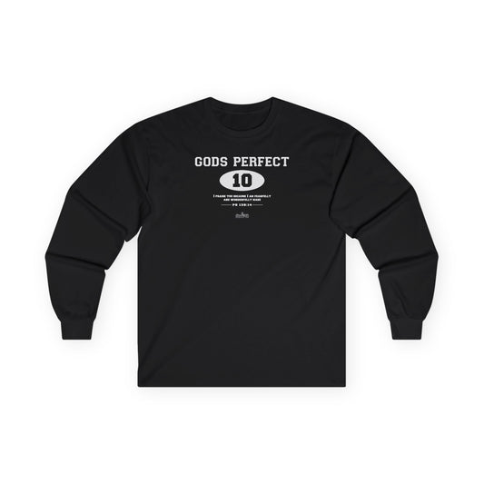 HeroChik:  "God's Perfect 10" - Unisex Long Sleeve Tee