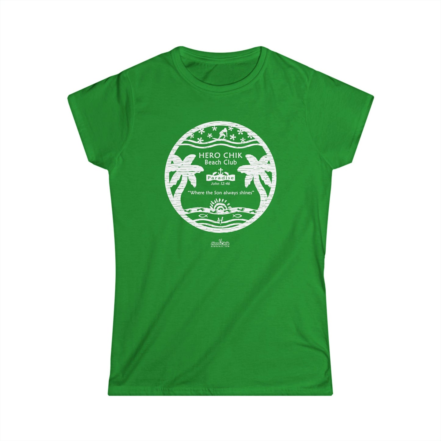 HeroChik:  "Beach Club" - Women's Softstyle Tee