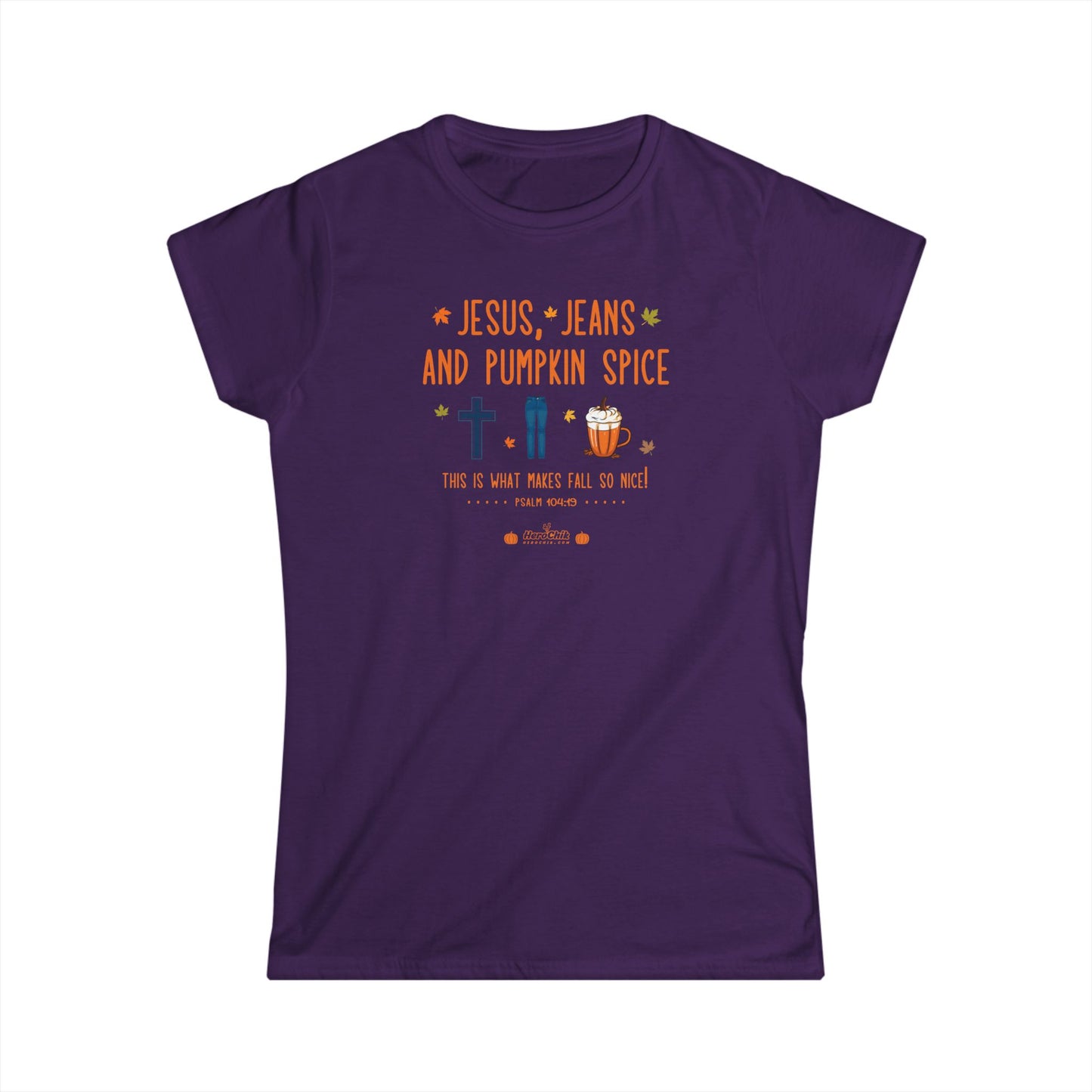 HeroChik:  "Jesus and Jeans" - Women's Softstyle Tee