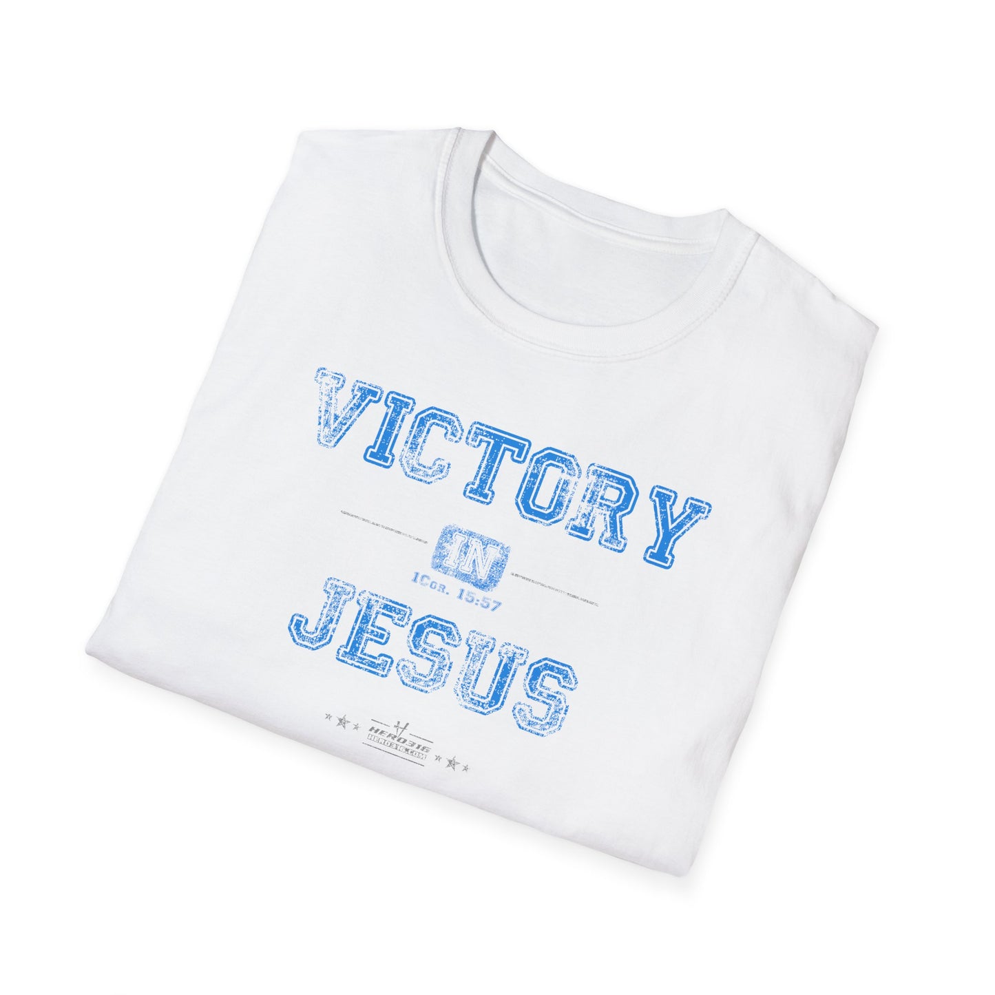 Hero316:  "Victory In Jesus" - Unisex Softstyle Tee