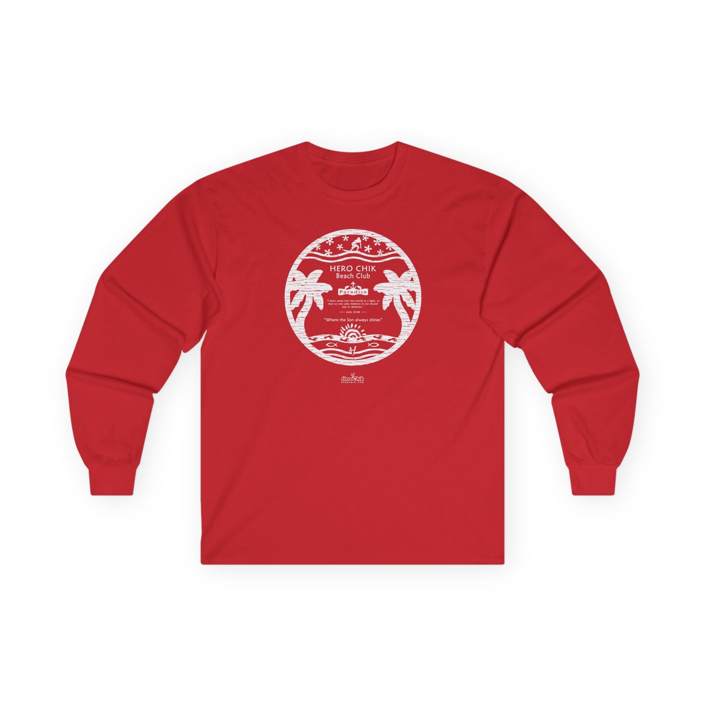 HeroChik:  "Beach Club" - Unisex Long Sleeve Tee