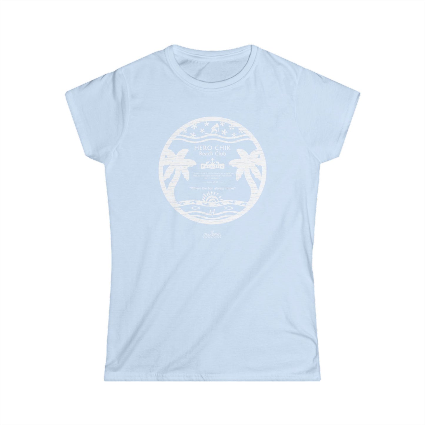 HeroChik:  "Beach Club" - Women's Short Sleeve Tee