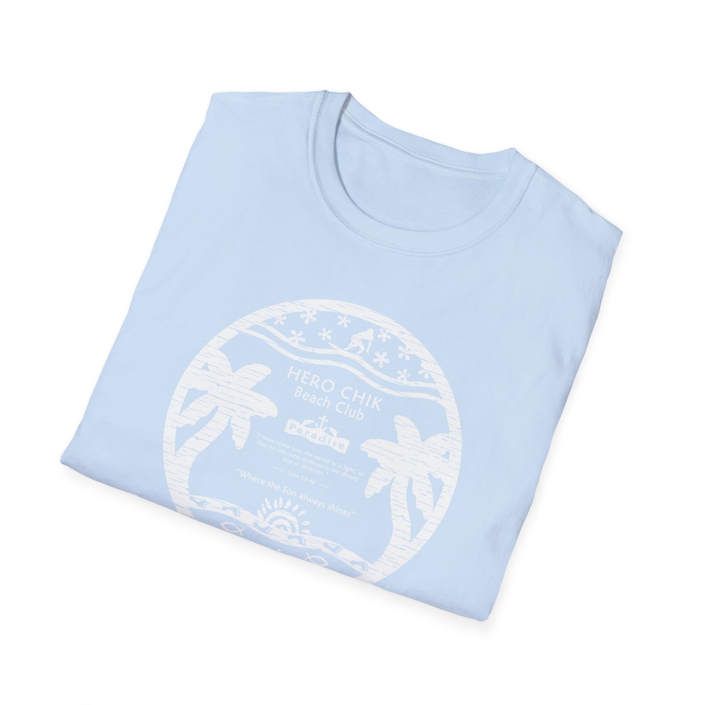 HeroChik:  "Beach Club" - Unisex Short Sleeve Tee