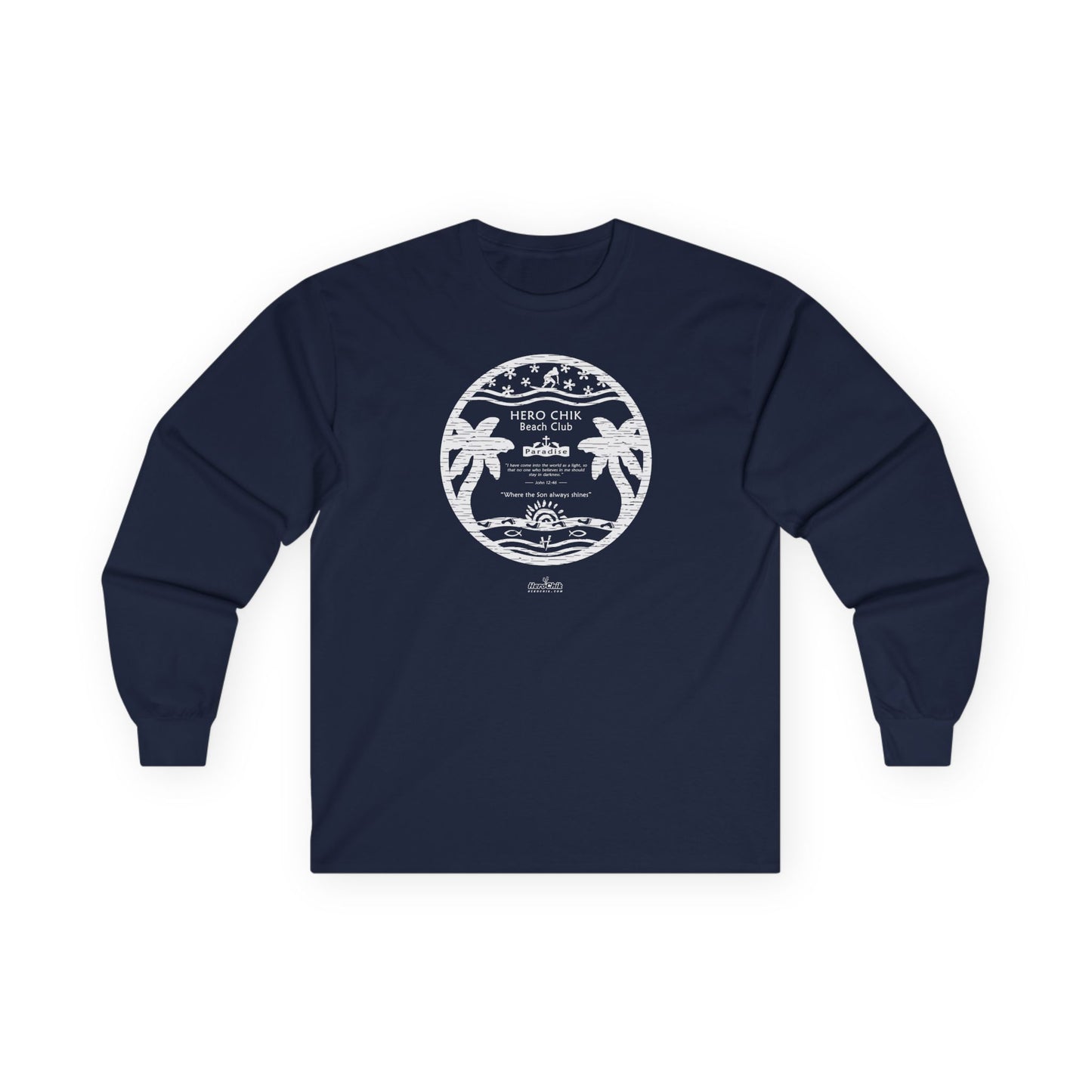 HeroChik:  "Beach Club" - Unisex Long Sleeve Tee