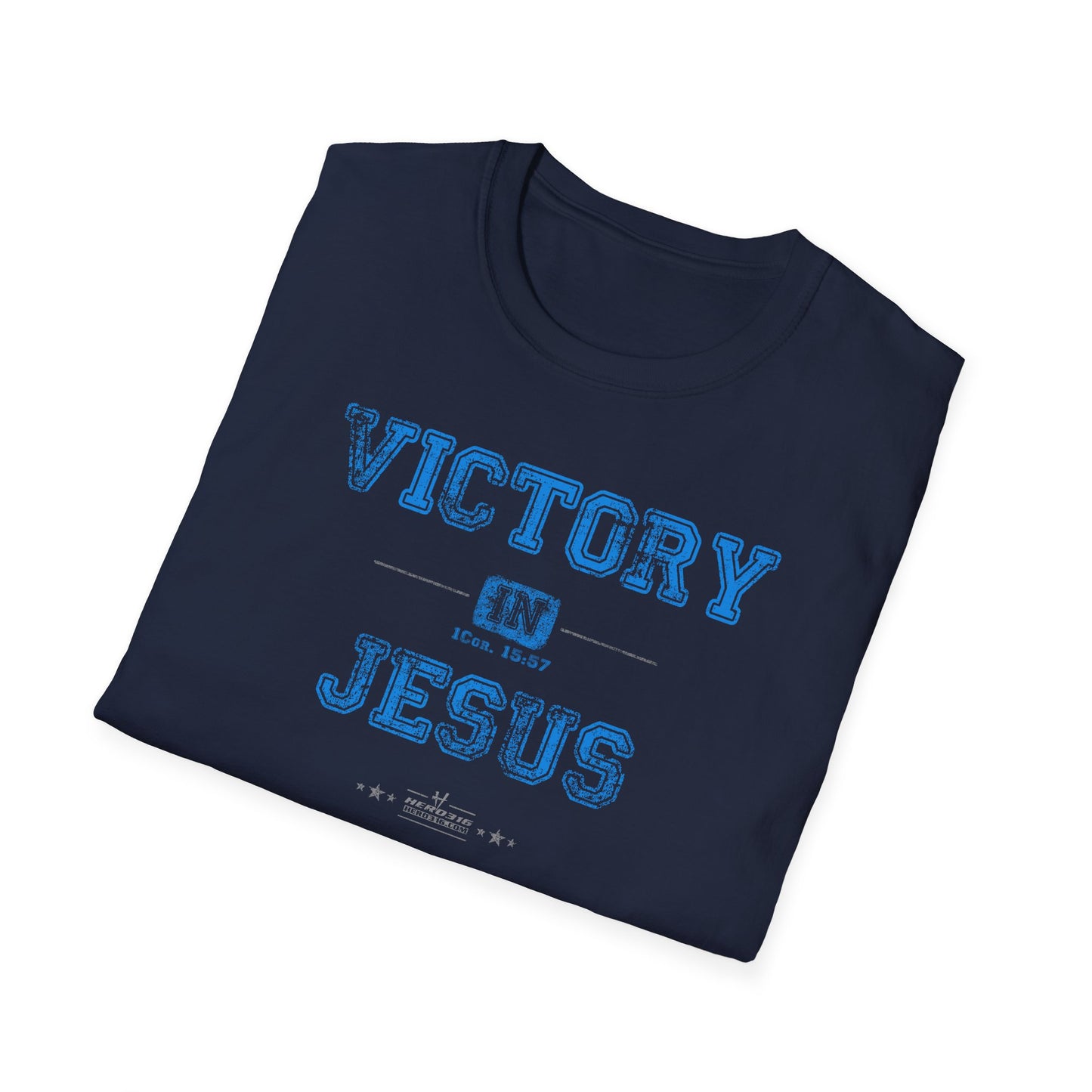 Hero316:  "Victory In Jesus" - Unisex Softstyle Tee